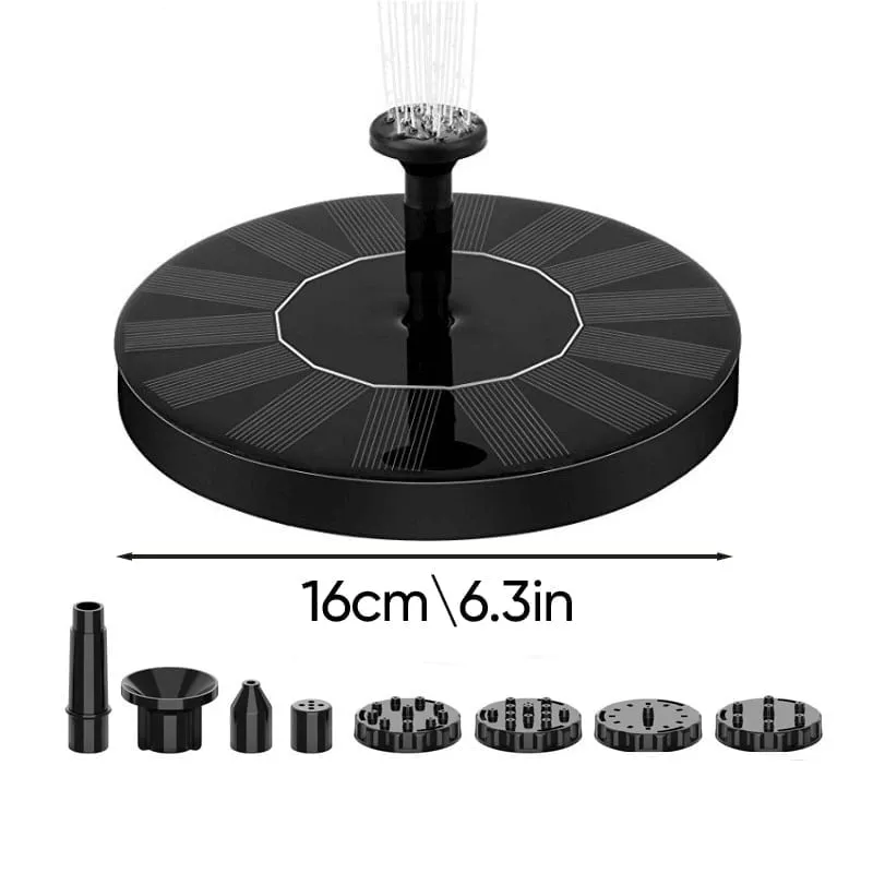 Solar Fountain Pump - 1 * Fountain Pump (13cm in Diameter)