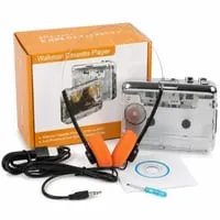 Transparent Portable Stereo Cassette Player