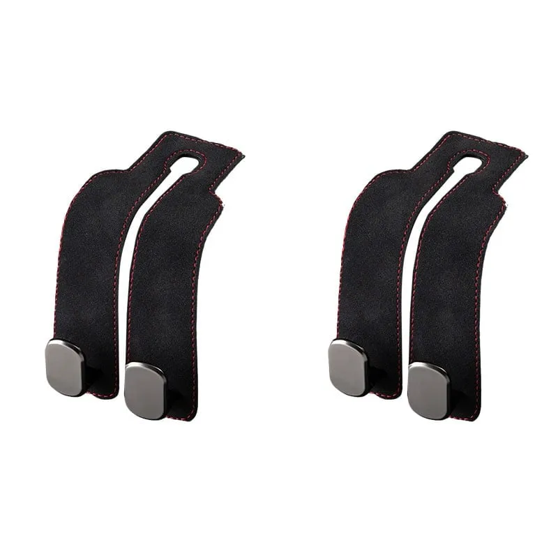Suede Leather Car Seat Hook