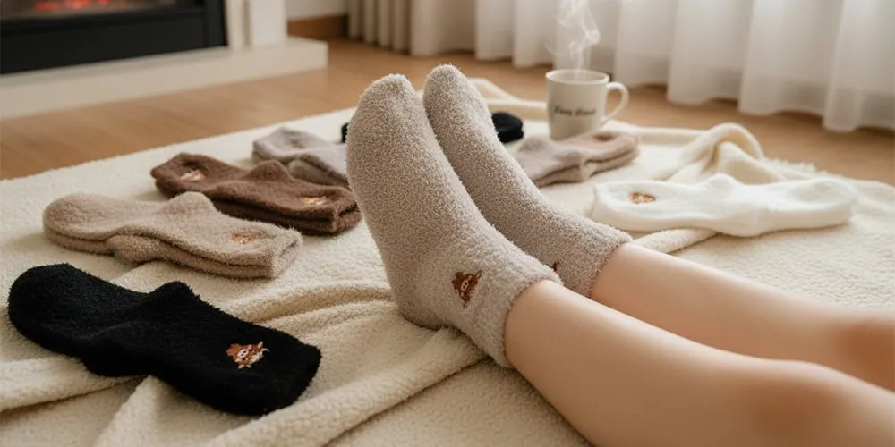 Cute Cow Slipper Socks